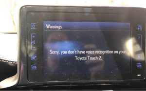 toyota voice recognition not available