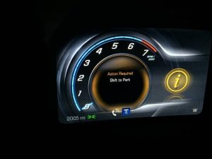 how to turn off shift to park message