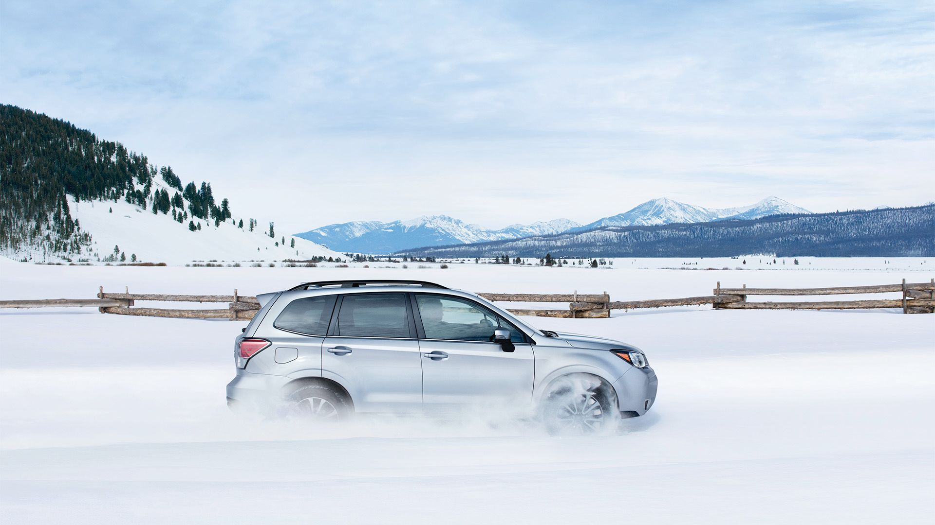2018 Subaru Forester XT driving in the snow