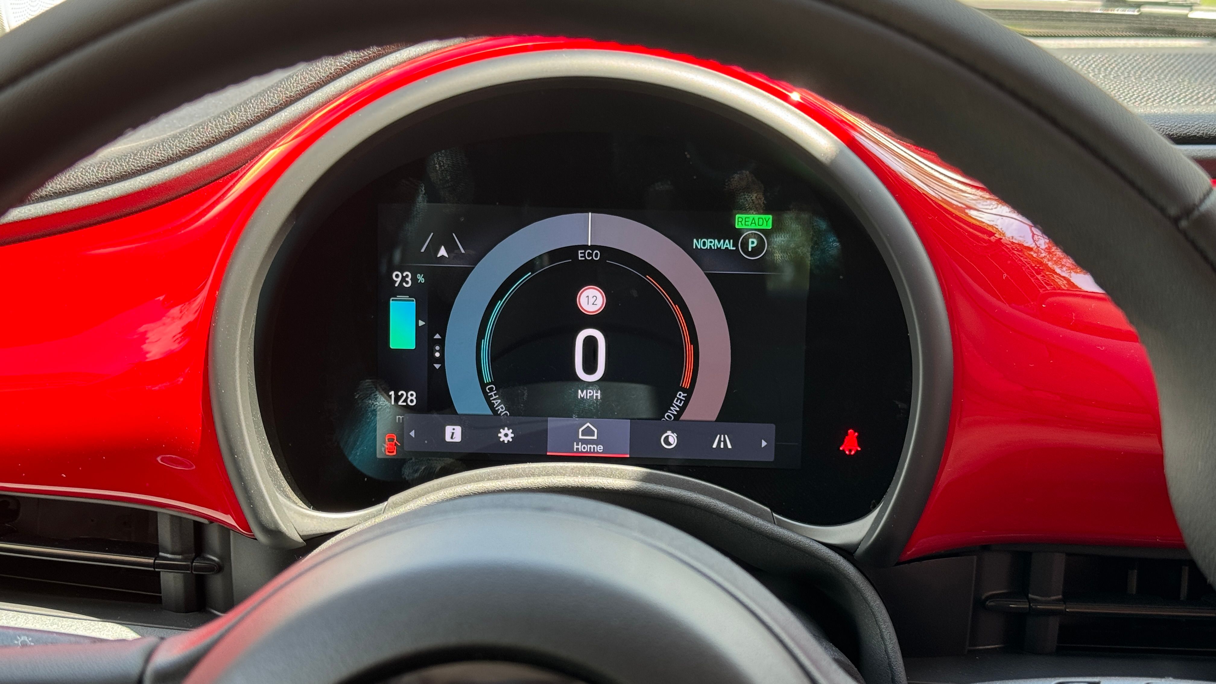 2024 Fiat 500e gauge cluster