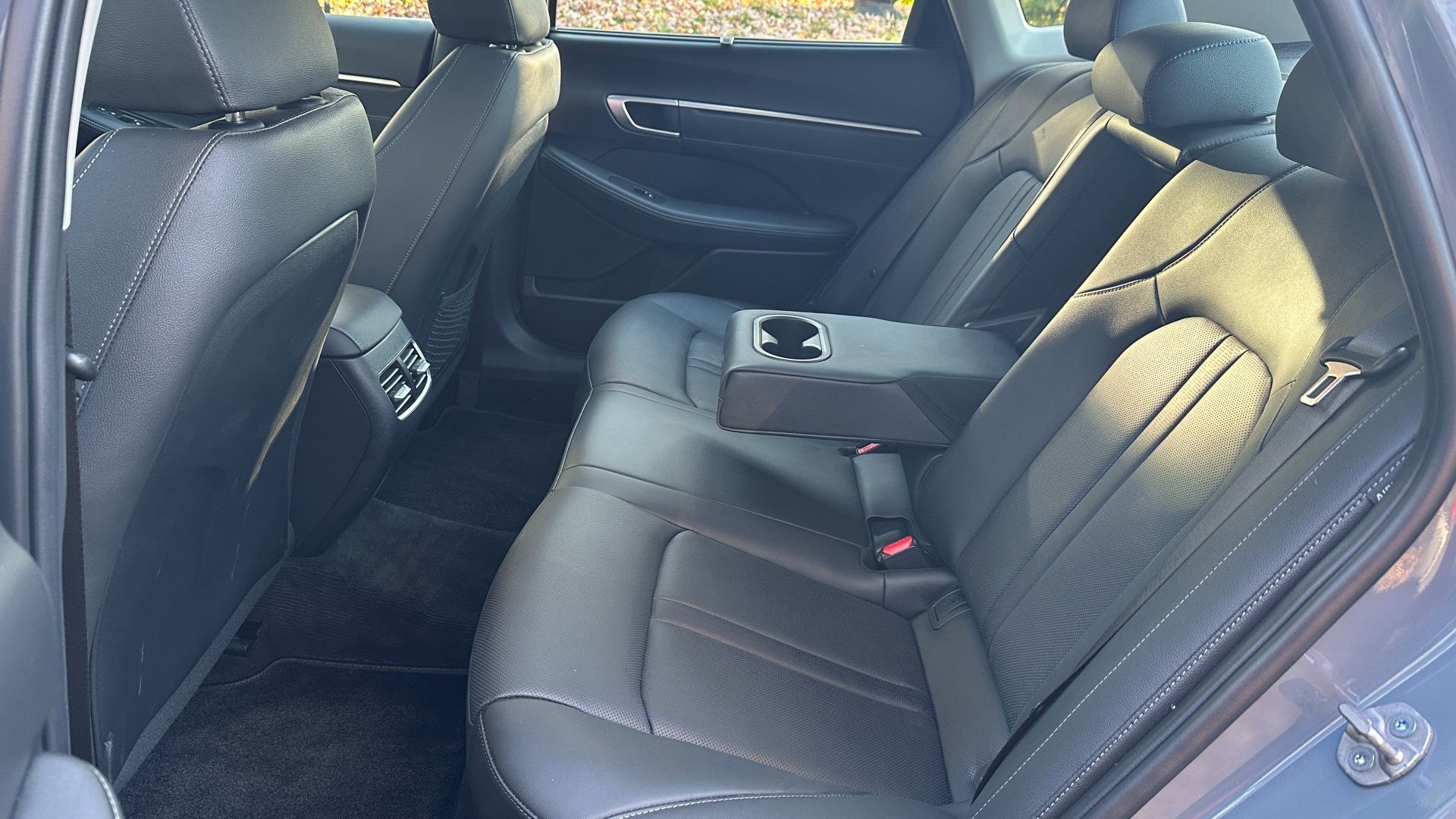 The 2024 Hyundai Sonata Hybrid rear seats