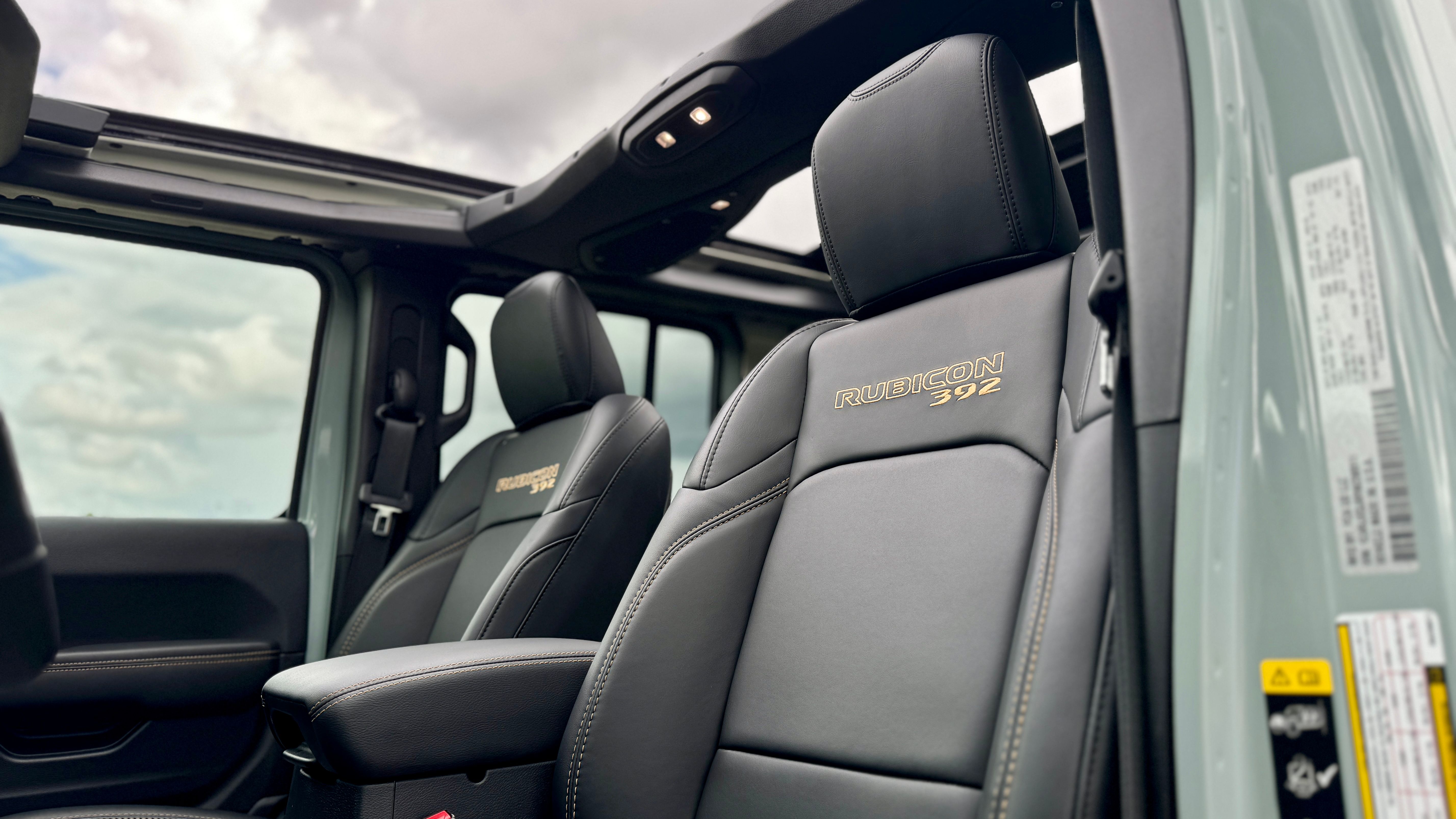 The 2024 Jeep Wrangler Rubicon 392 Final Edition front seats