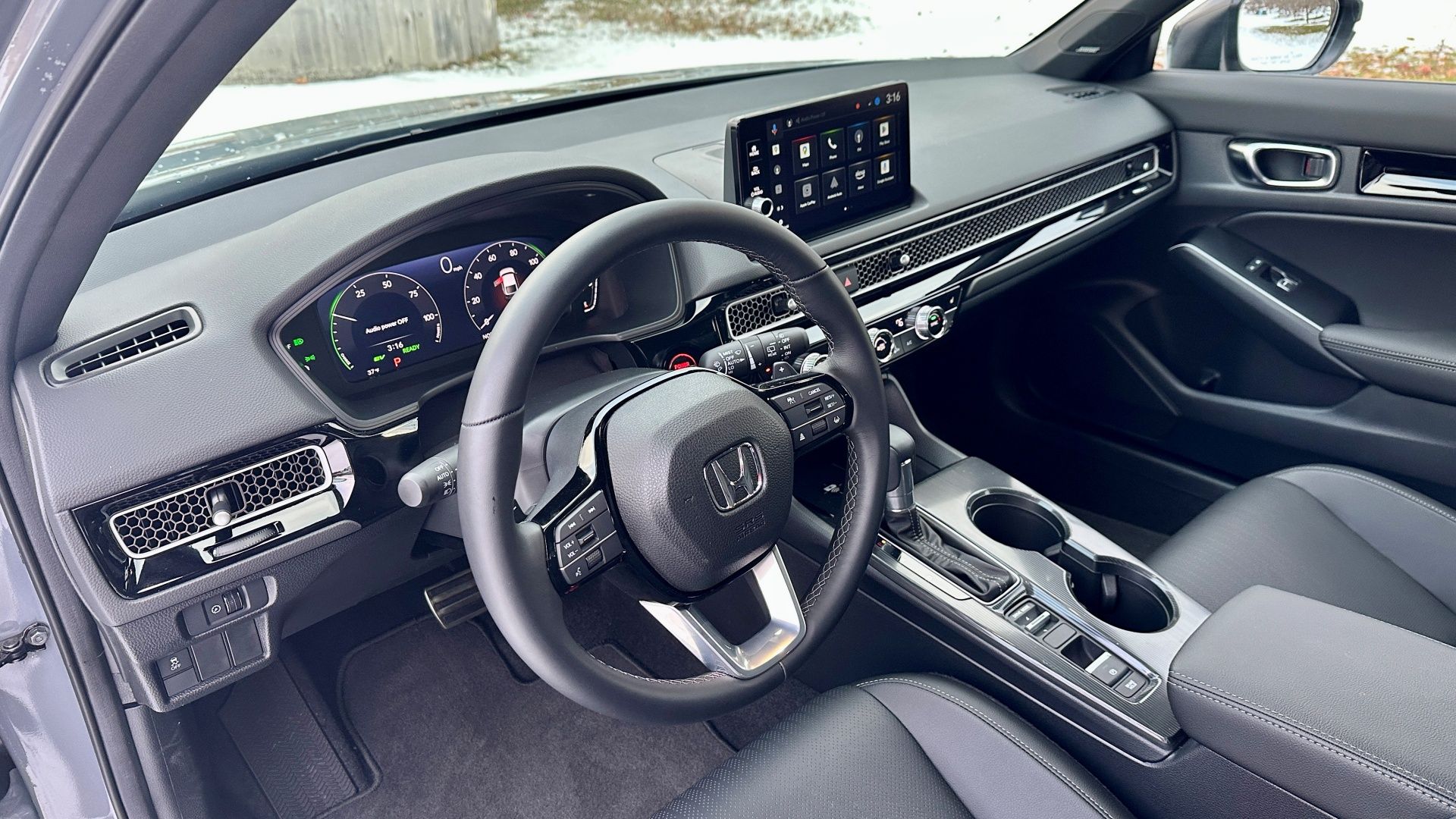 2025 Honda Civic Hybrid steering wheel