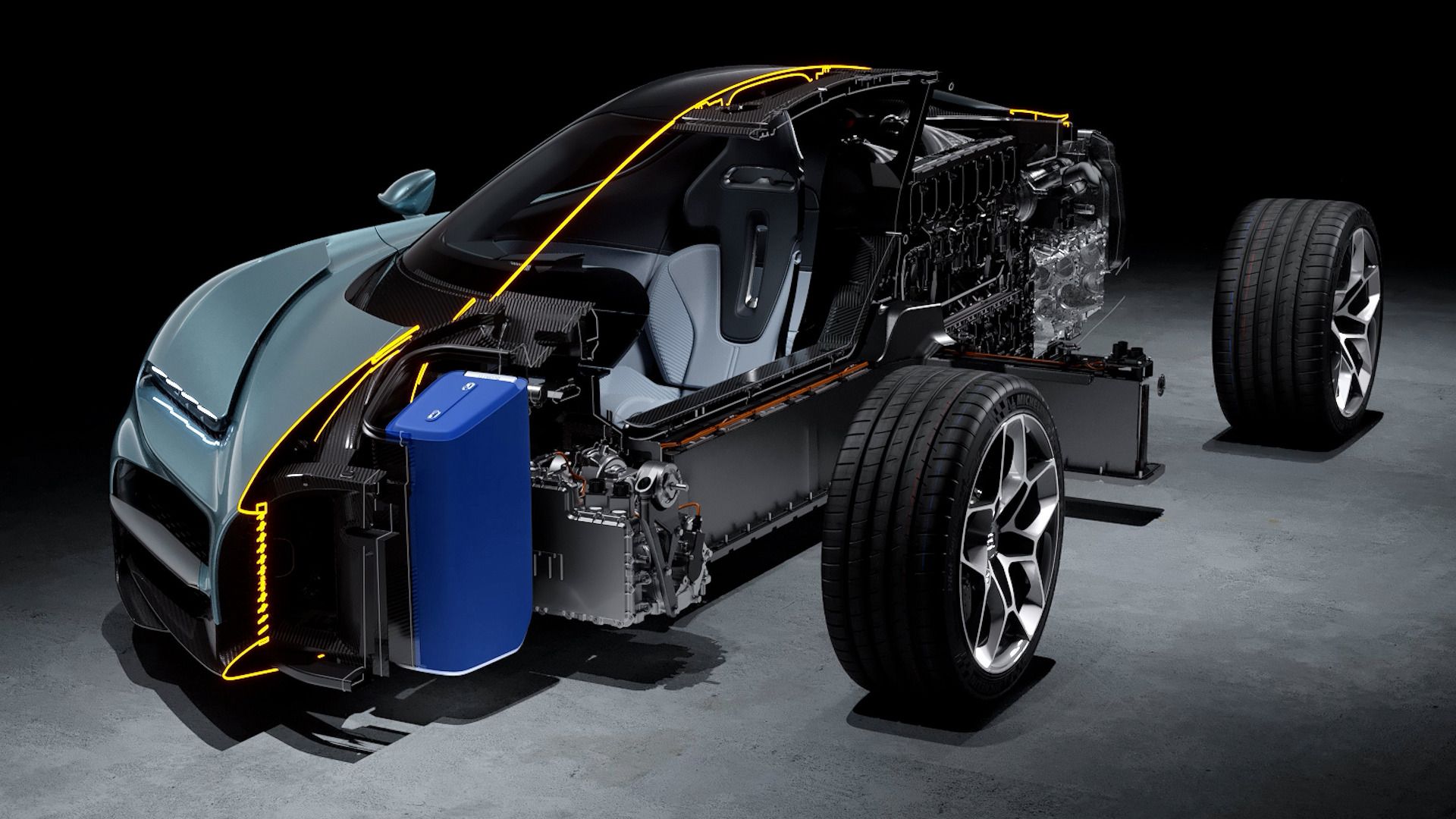 Bugatti Tourbillon cutaway
