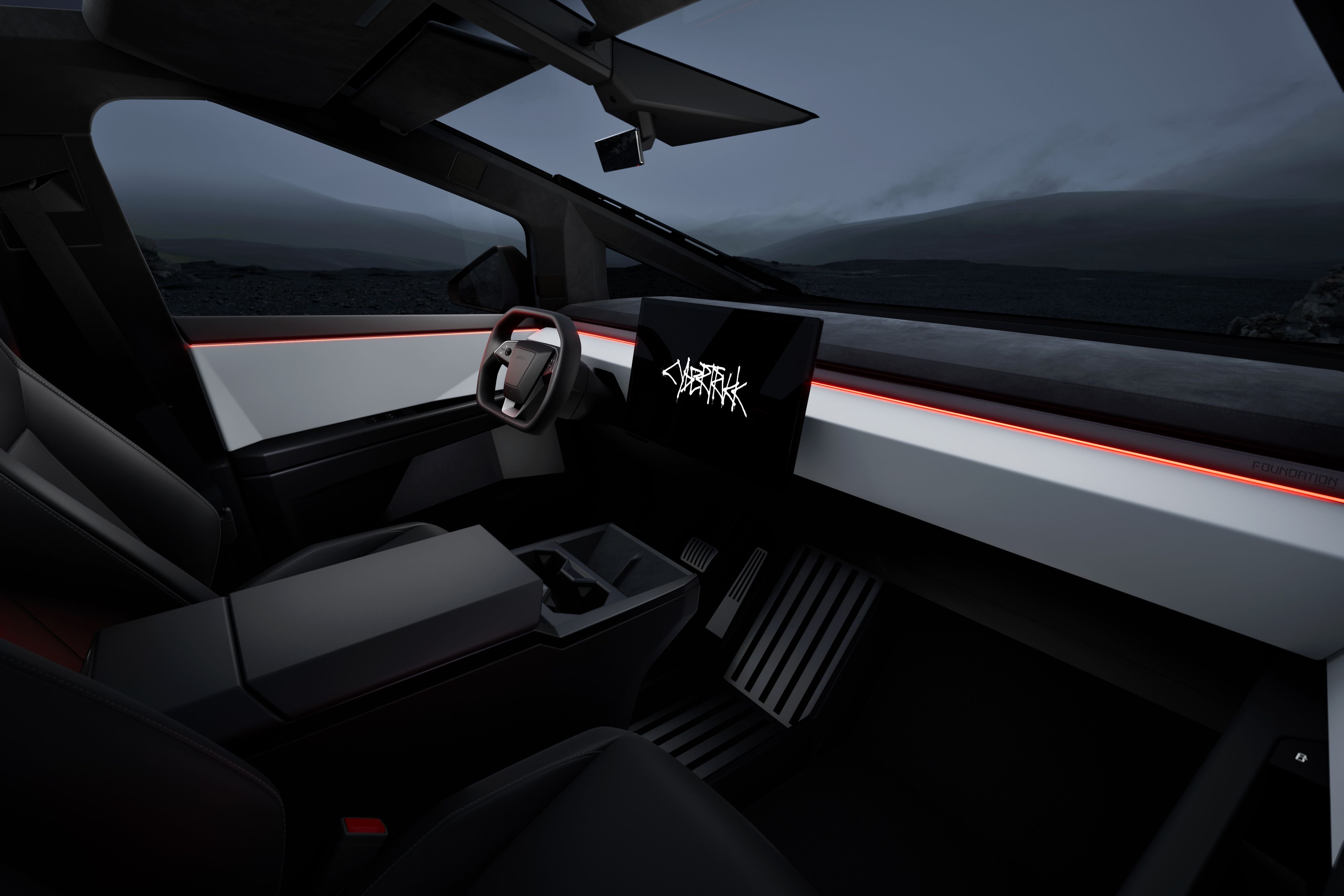 Tesla Cybertruck interior