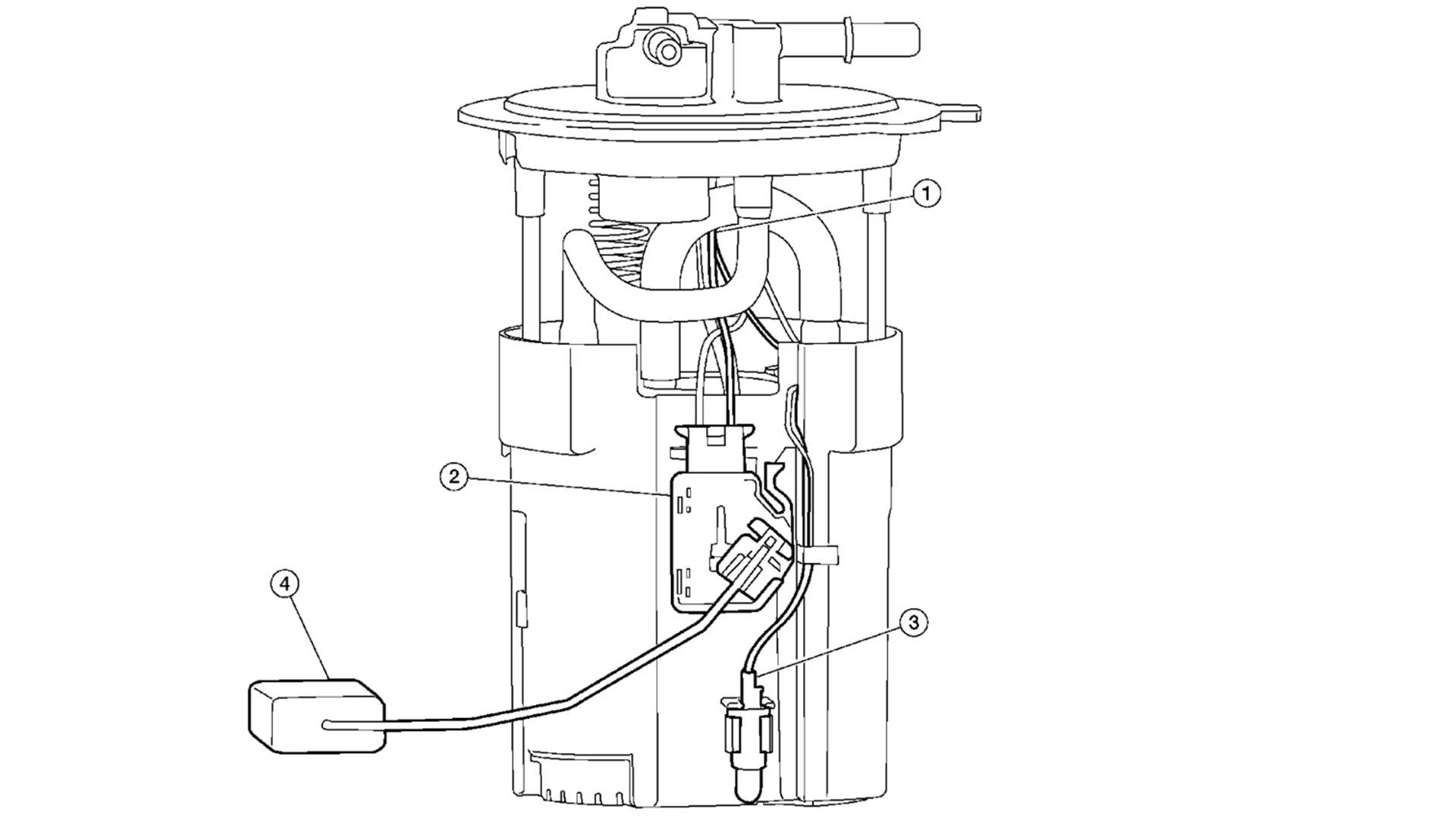 Nissan fuel pump assembly diagram.