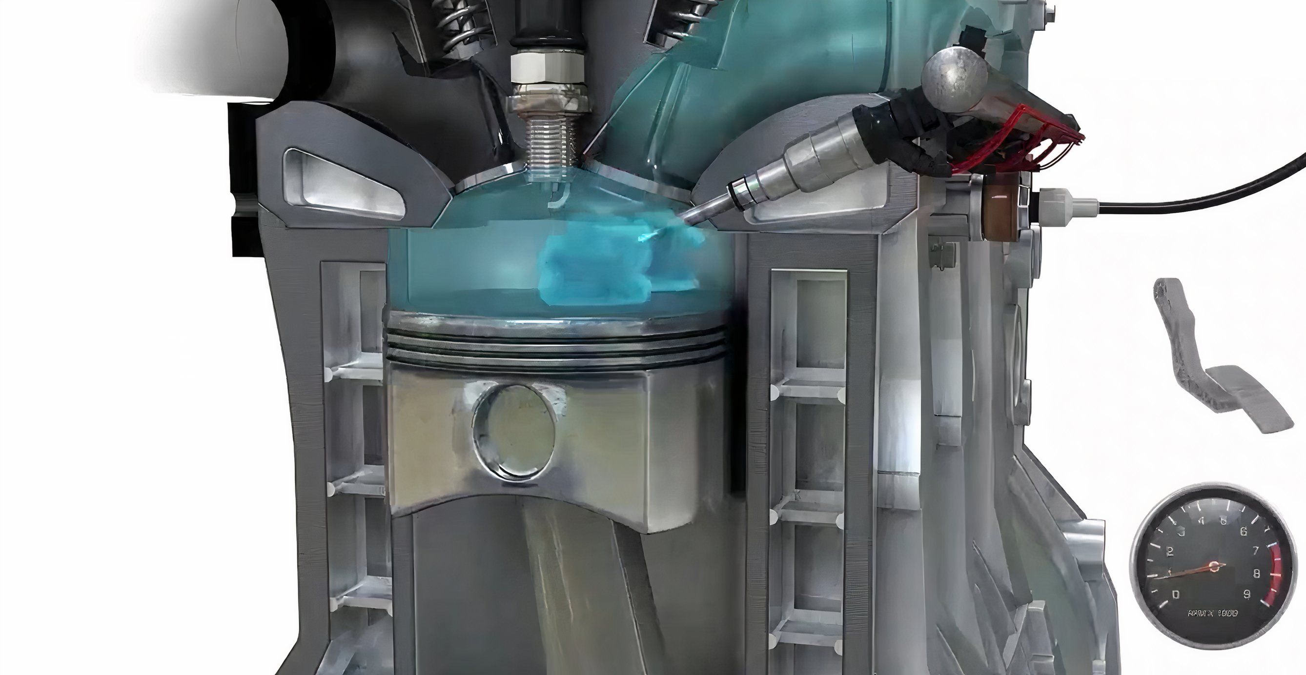 Direct injection system detail