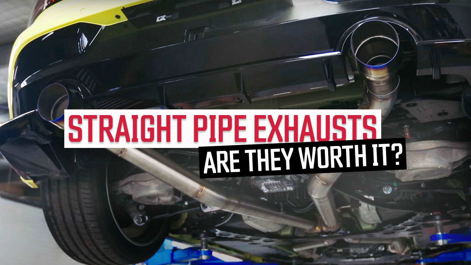 Straight pipe exhaust system