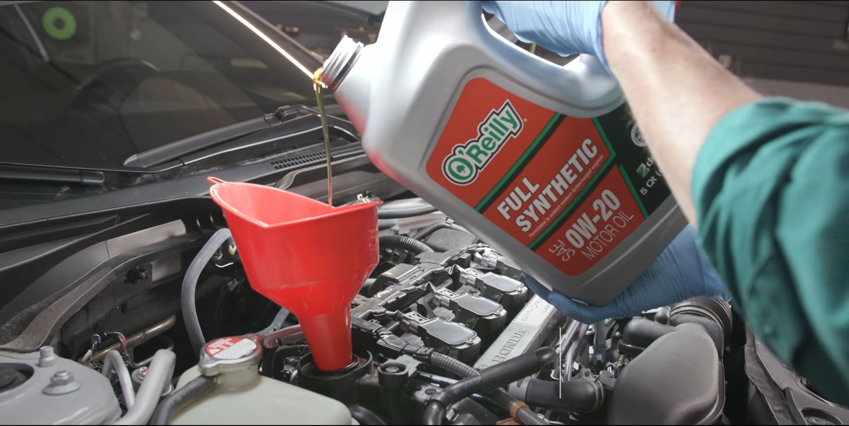 Honda Civic adding engine oil