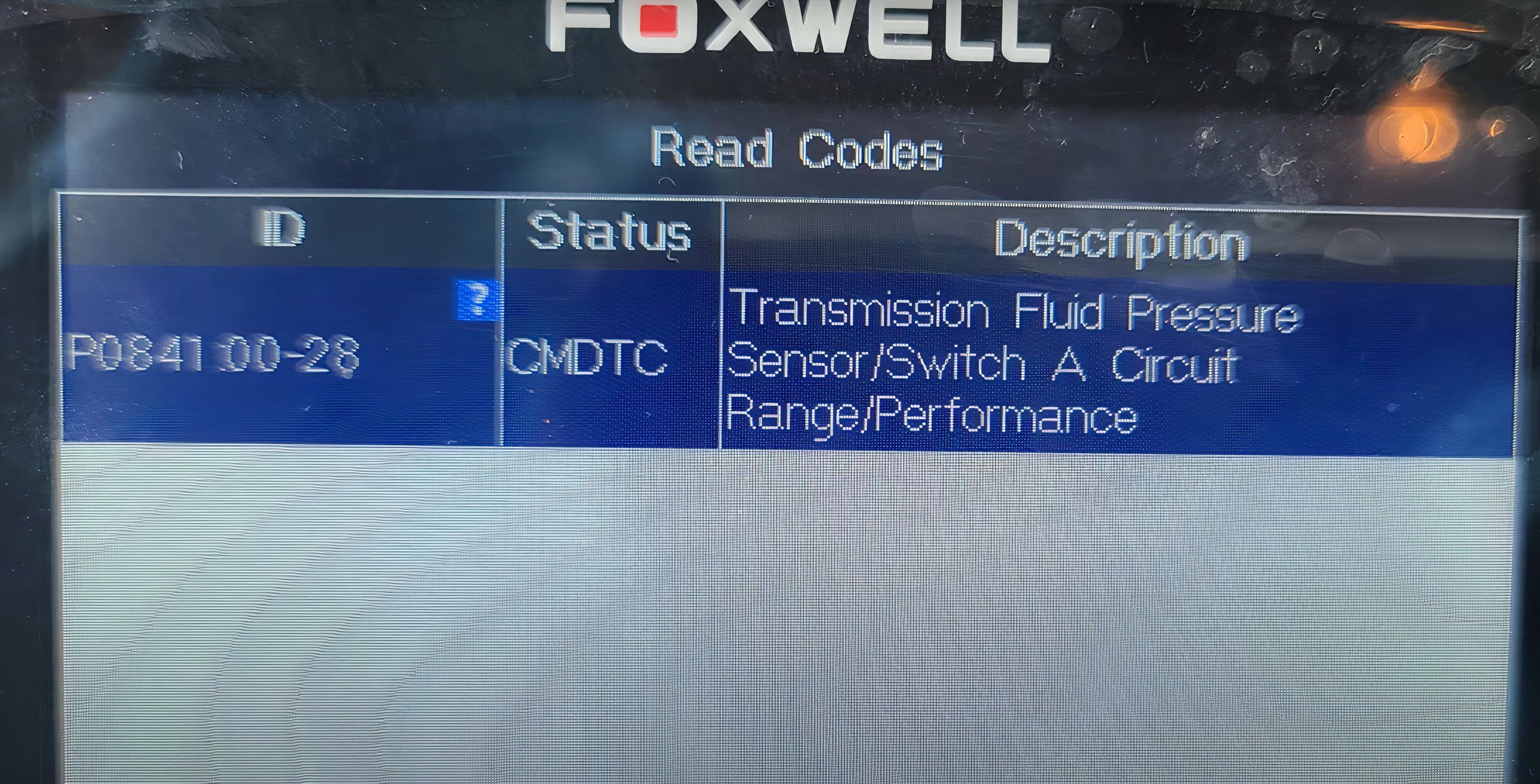 P0841 DTC on scanner