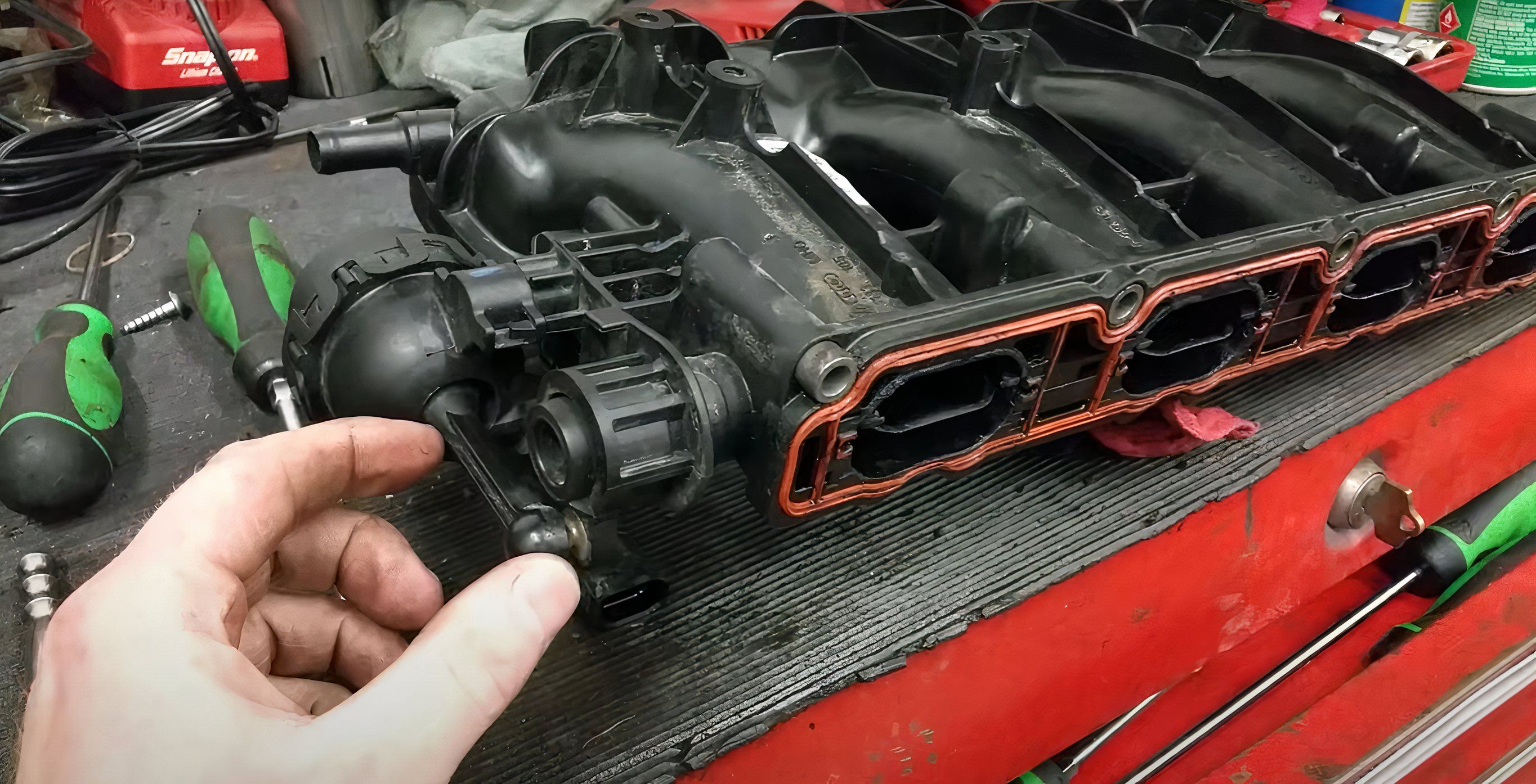 Removed VW intake manifold