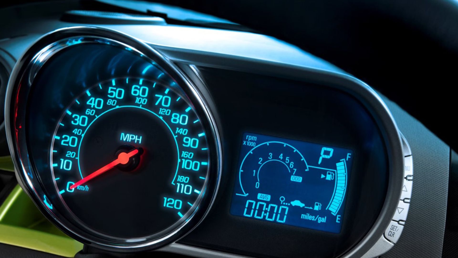Chevrolet Spark gauge cluster