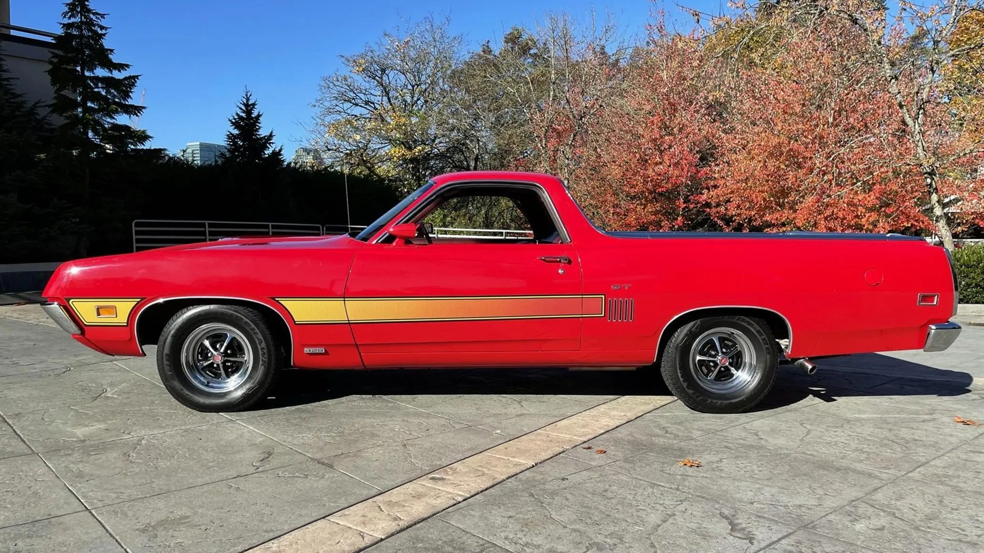 1970 Ford Ranchero GT Red Side