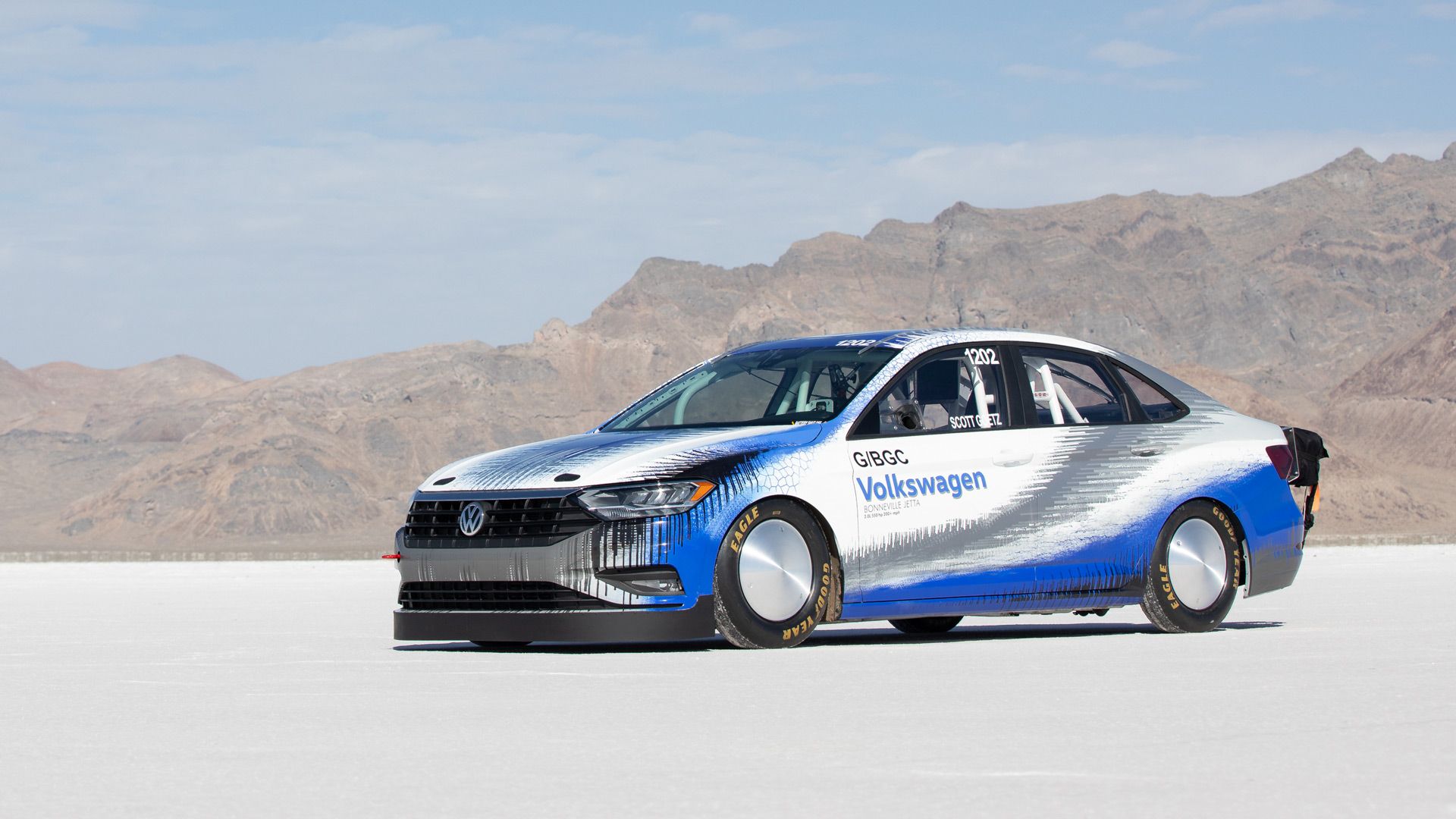 Modified 2019 Volkswagen Jetta At Bonneville Salt Flats