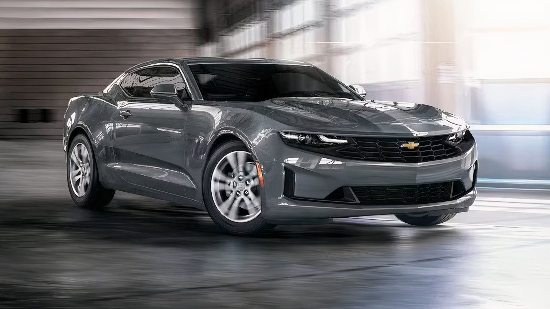 2024 Chevrolet Camaro Coupe Gray Front Angle