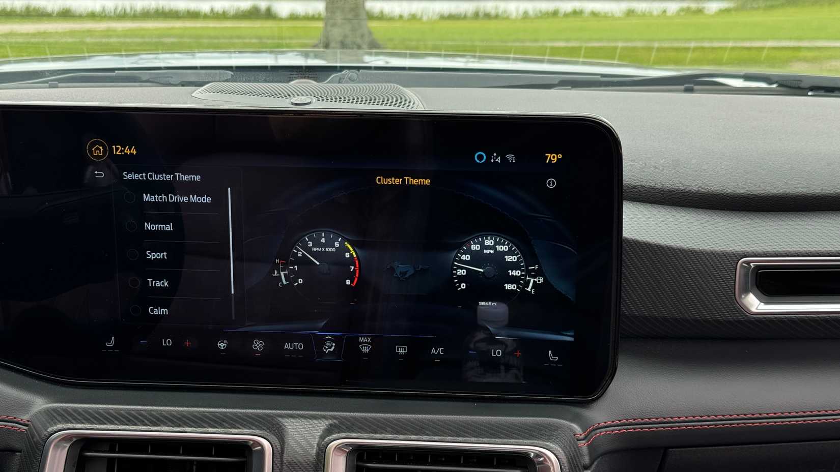 2024 Ford Mustang GT Convertible gauge screen