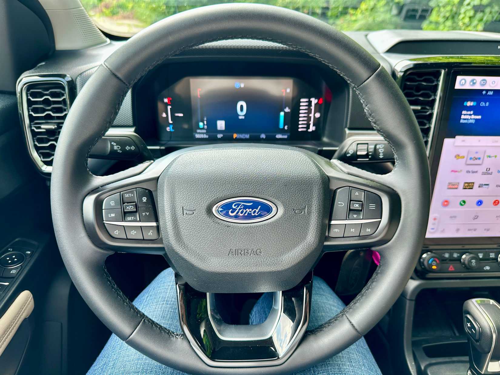 The steering wheel of the 2024 Ford Ranger