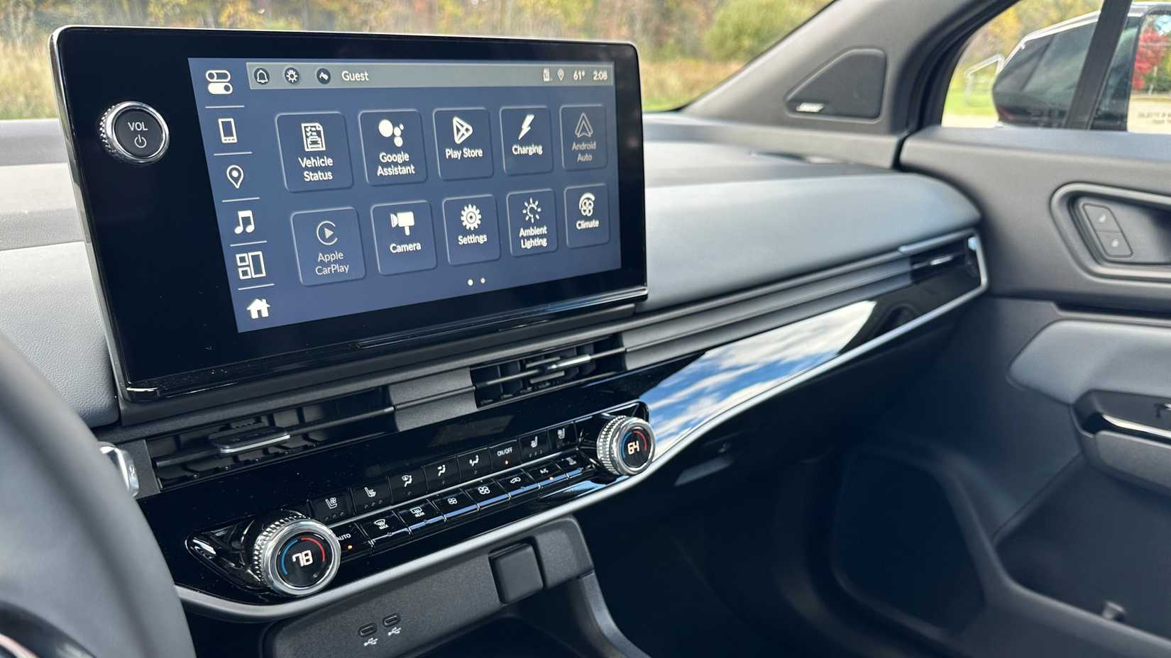 The 2024 Honda Prologue infotainment display