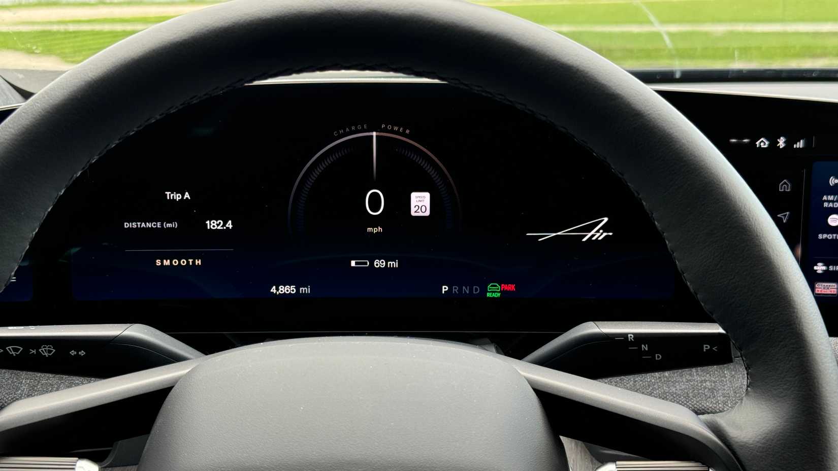 2024 Lucid Air Pure gauges