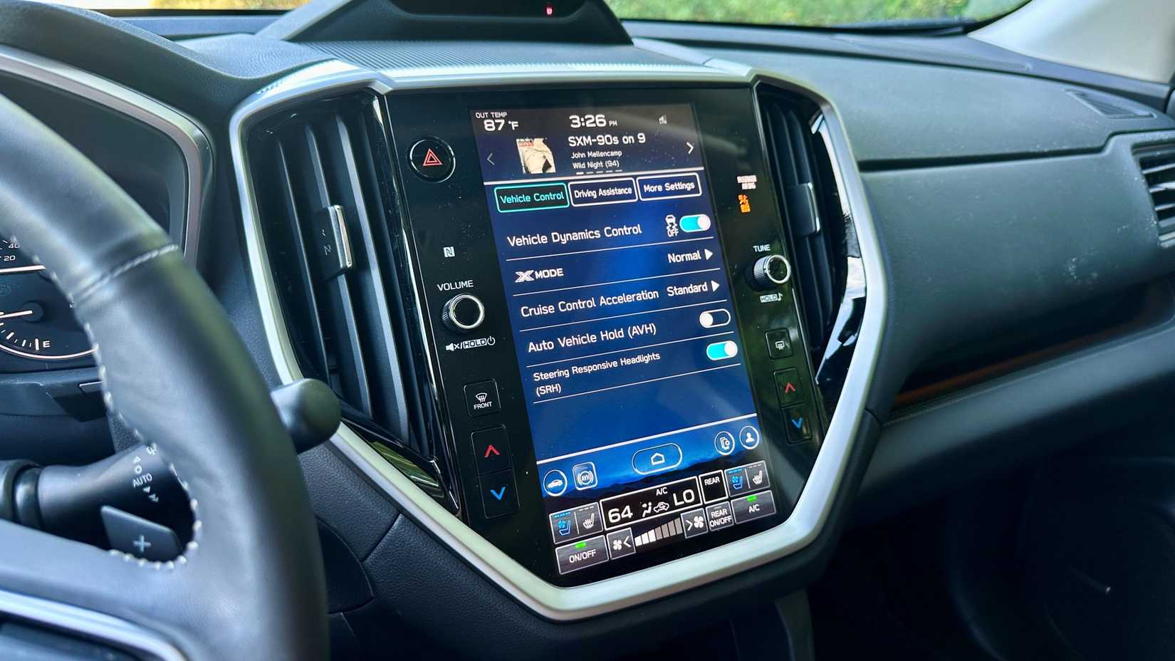 Infotainment in the 2024 Subaru Ascent