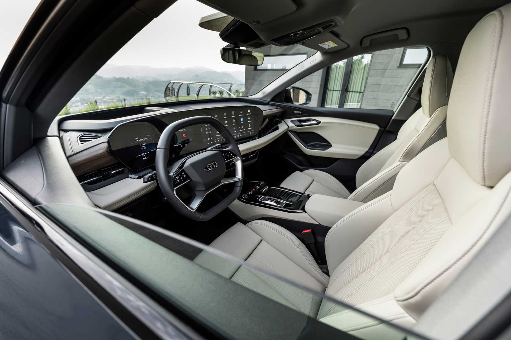 2025-audi-q6-e-tron-driver-view 2025 Audi Q6 e-tron Driver View