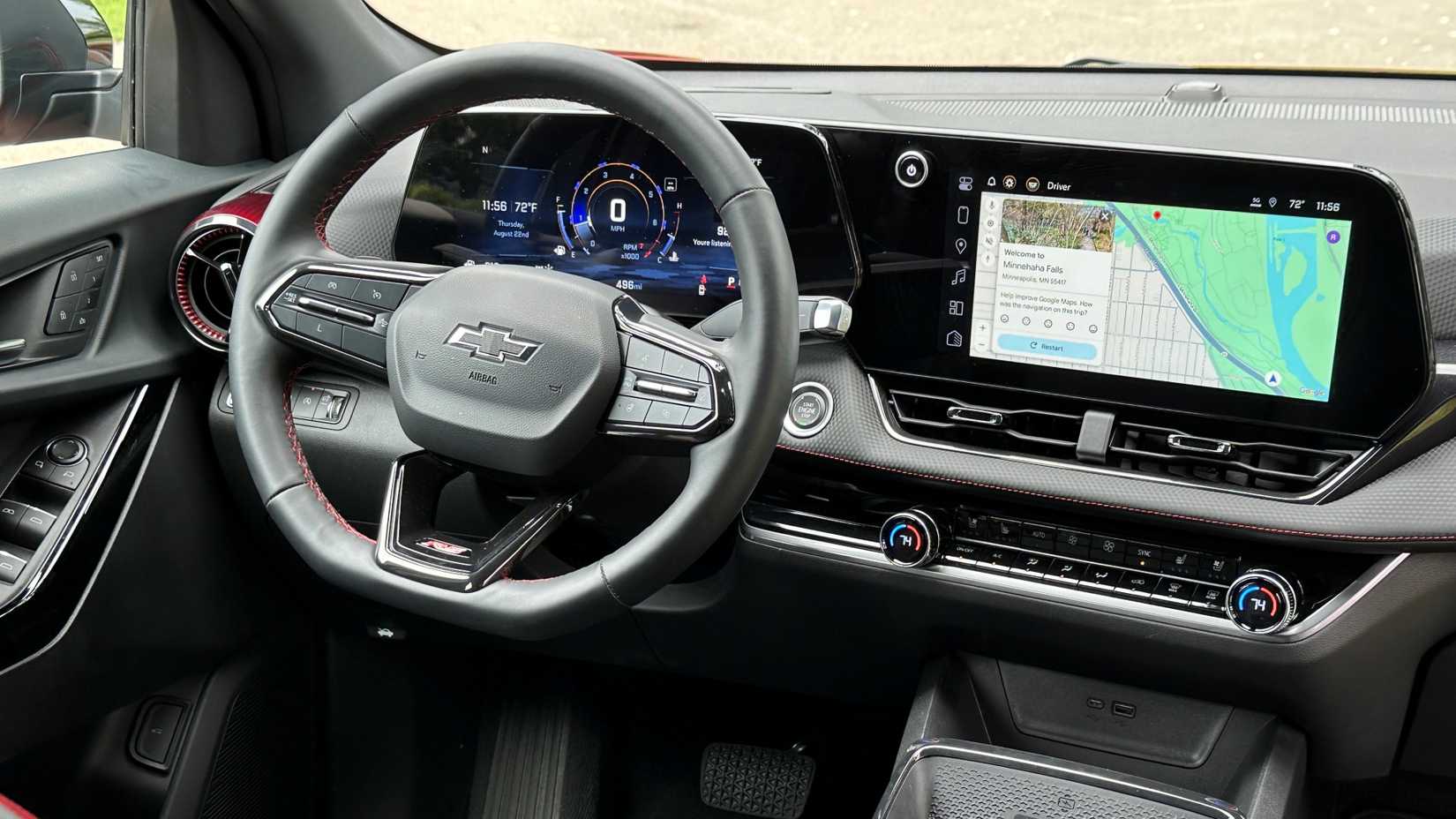 The 2025 Chevrolet Equinox dashboard