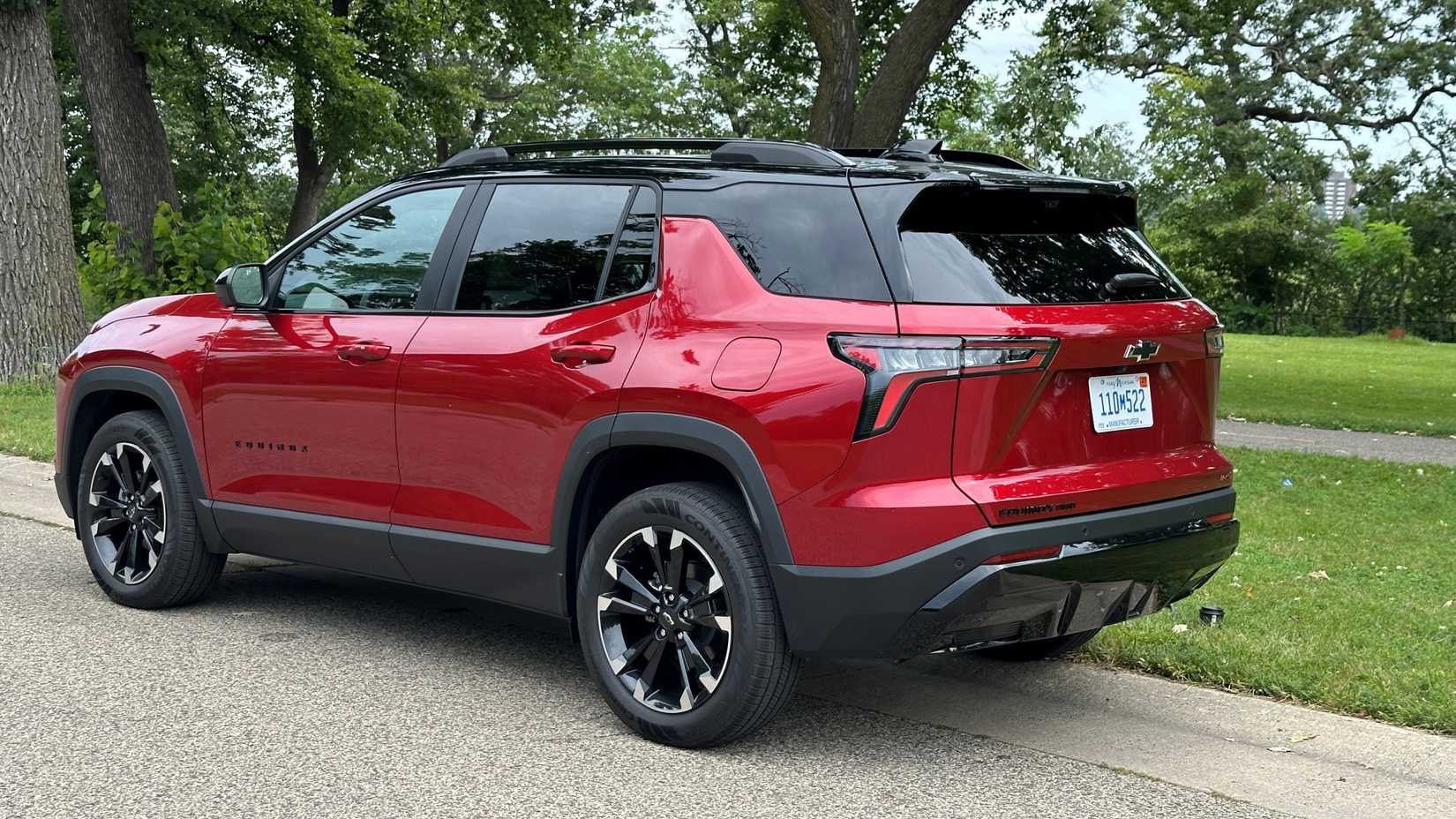 The rear quarter of the 2025 Chevrolet Equinox
