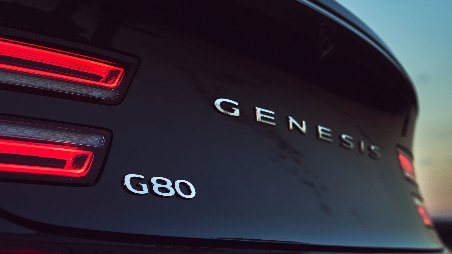 2023 Genesis Electrified G80 rear fascia detail