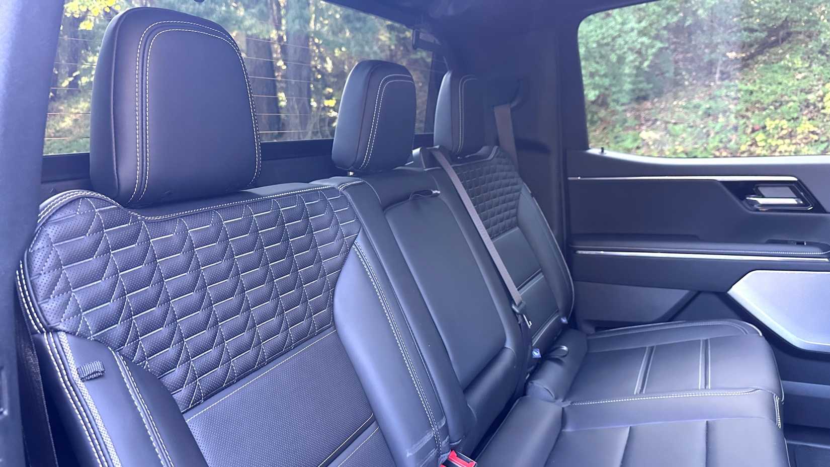 2025-gmc-sierra-ev-12 2025 GMC Sierra EV rear seats