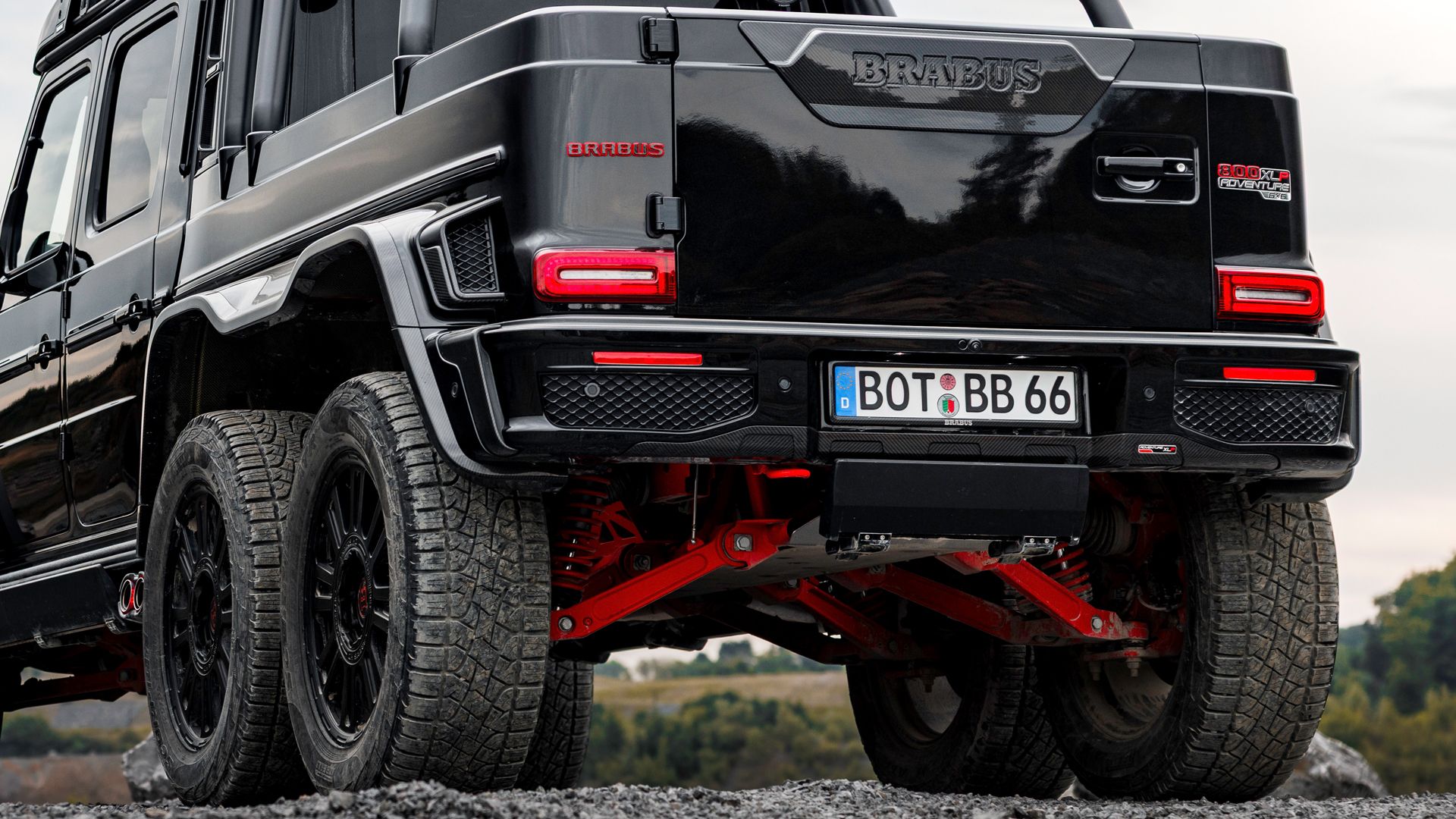 Brabus XLP 6x6 Close Rear View