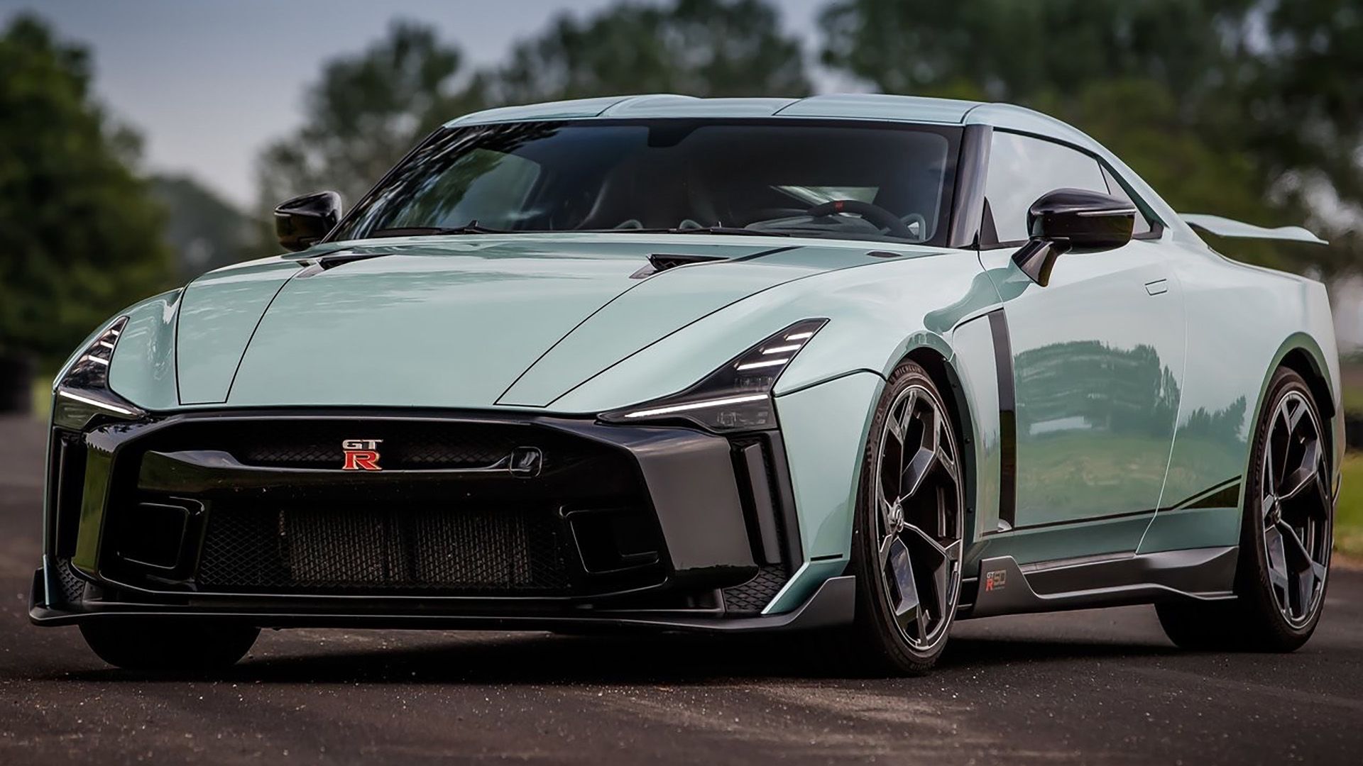 2021 Nissan GT-R50 by Italdesign front, three-quarter
