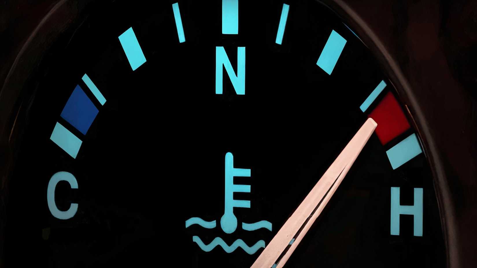 Overheating temperature gauge