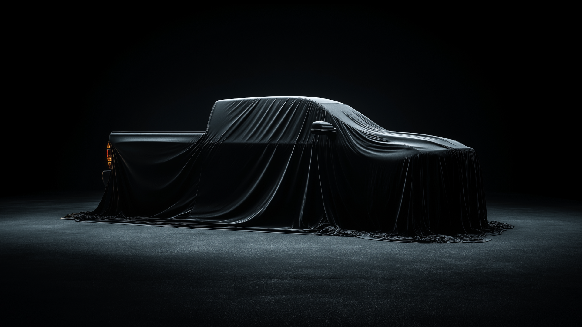 Shrouded Pickup Truck