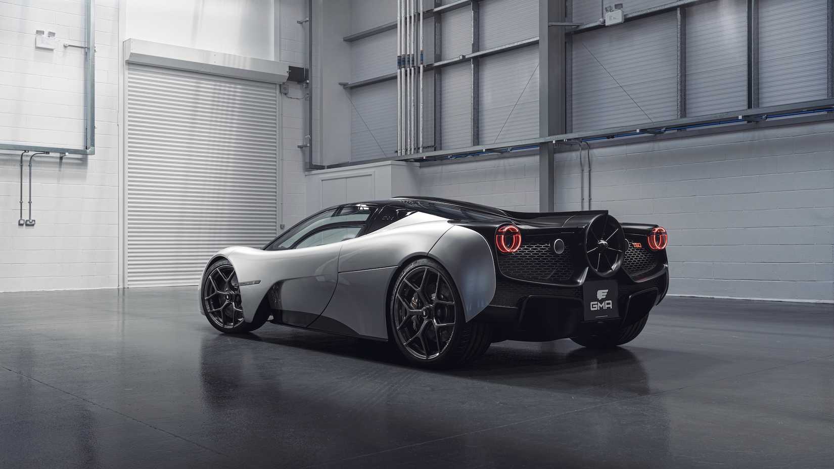 2023 GMA T.50 rear, three-quarter