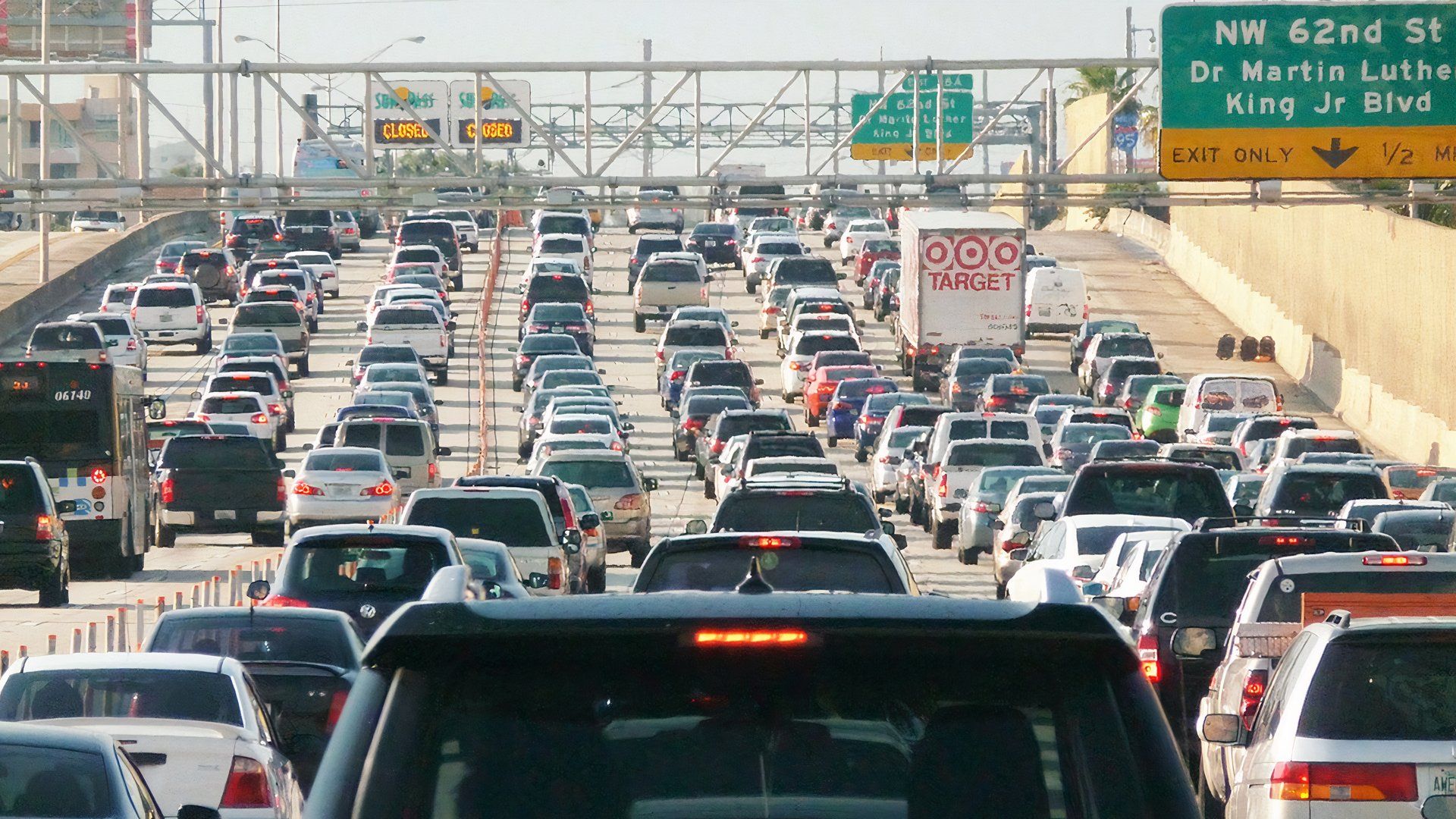 Miami Highway Traffic Jam