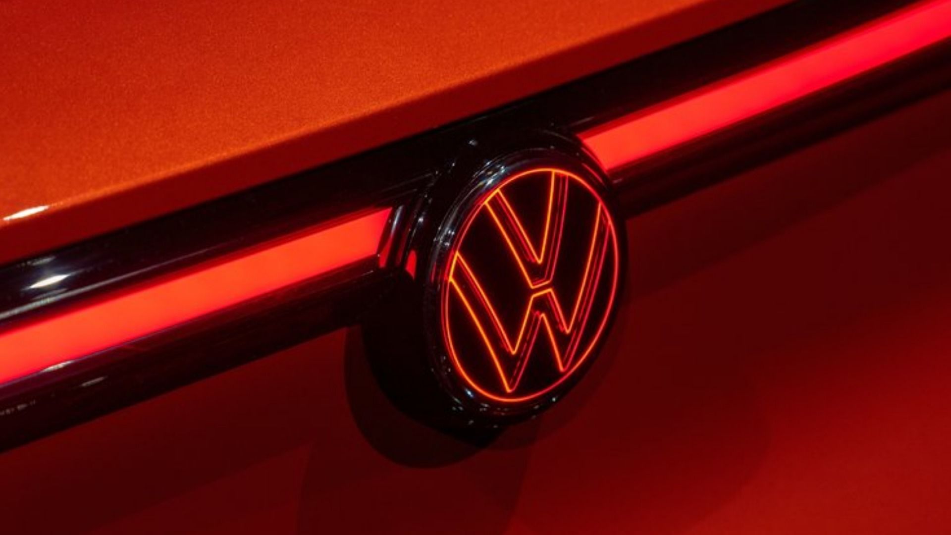 VW Badge Red