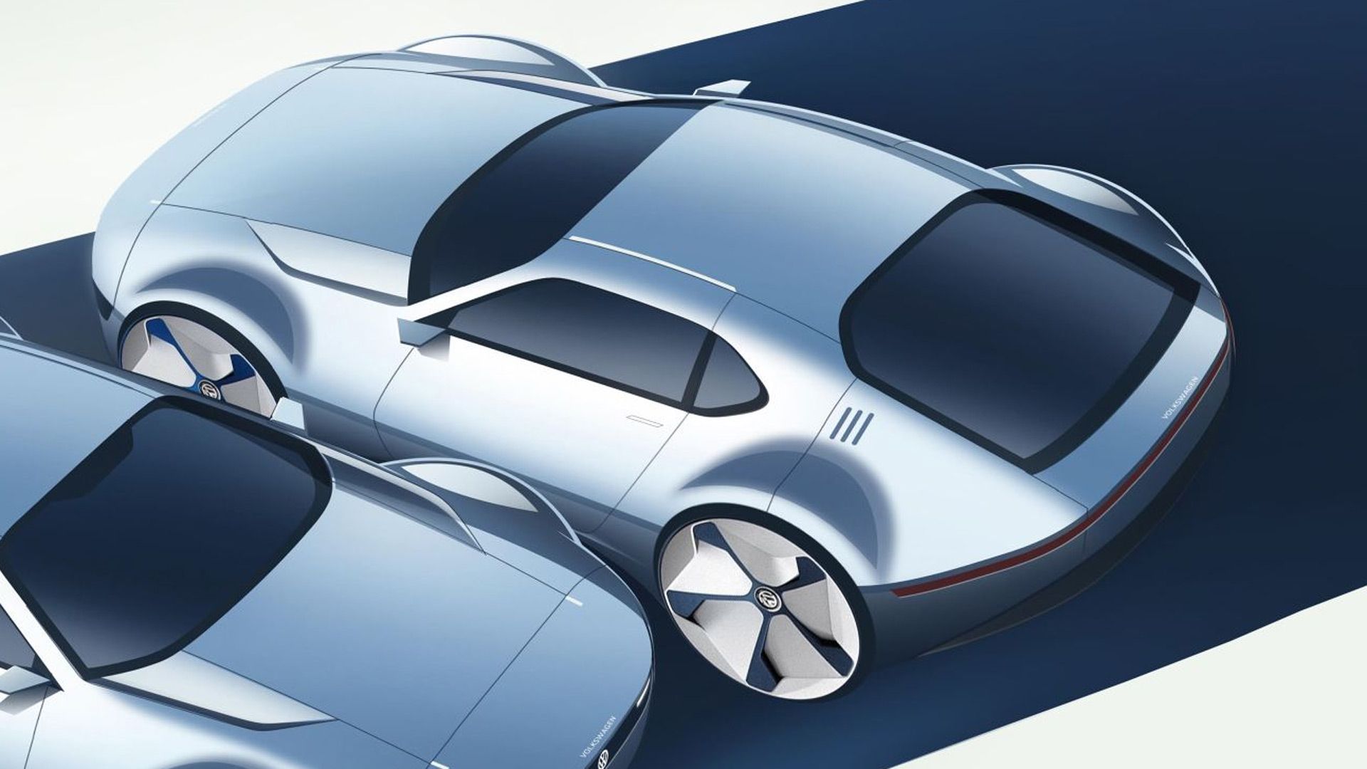 Volkswagen Electric Sports Car Design Sketch