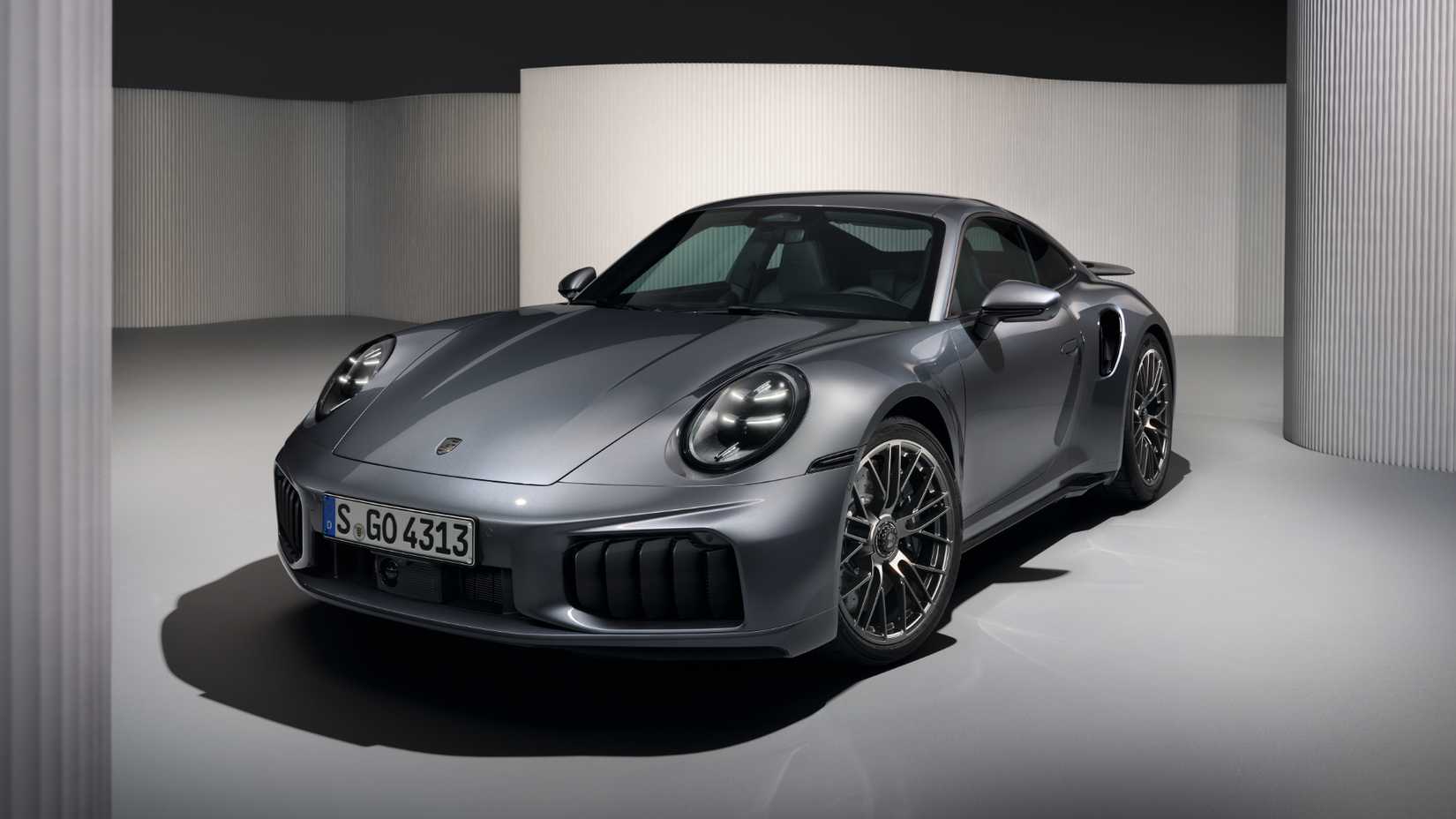 2026 Porsche 911 Turbo S Coupe 992 front three-quarter view
