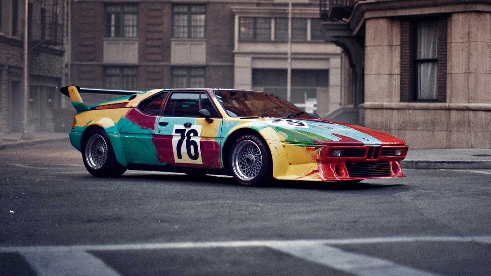BMW M1 Group 4 Art Car by Andy Warhol Front 3:4