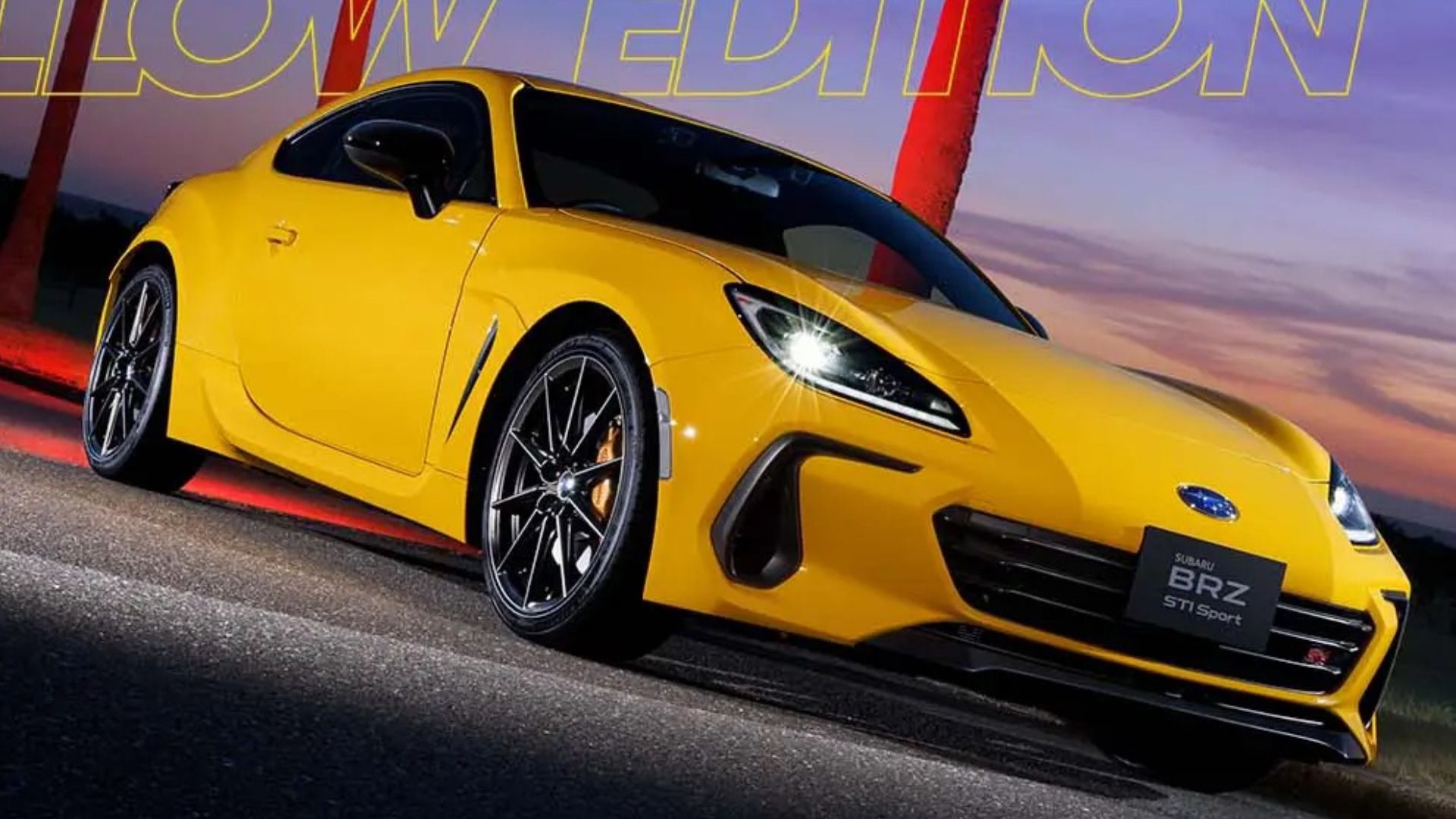 Subaru BRZ STI Sport Yellow Edition front three-quarter