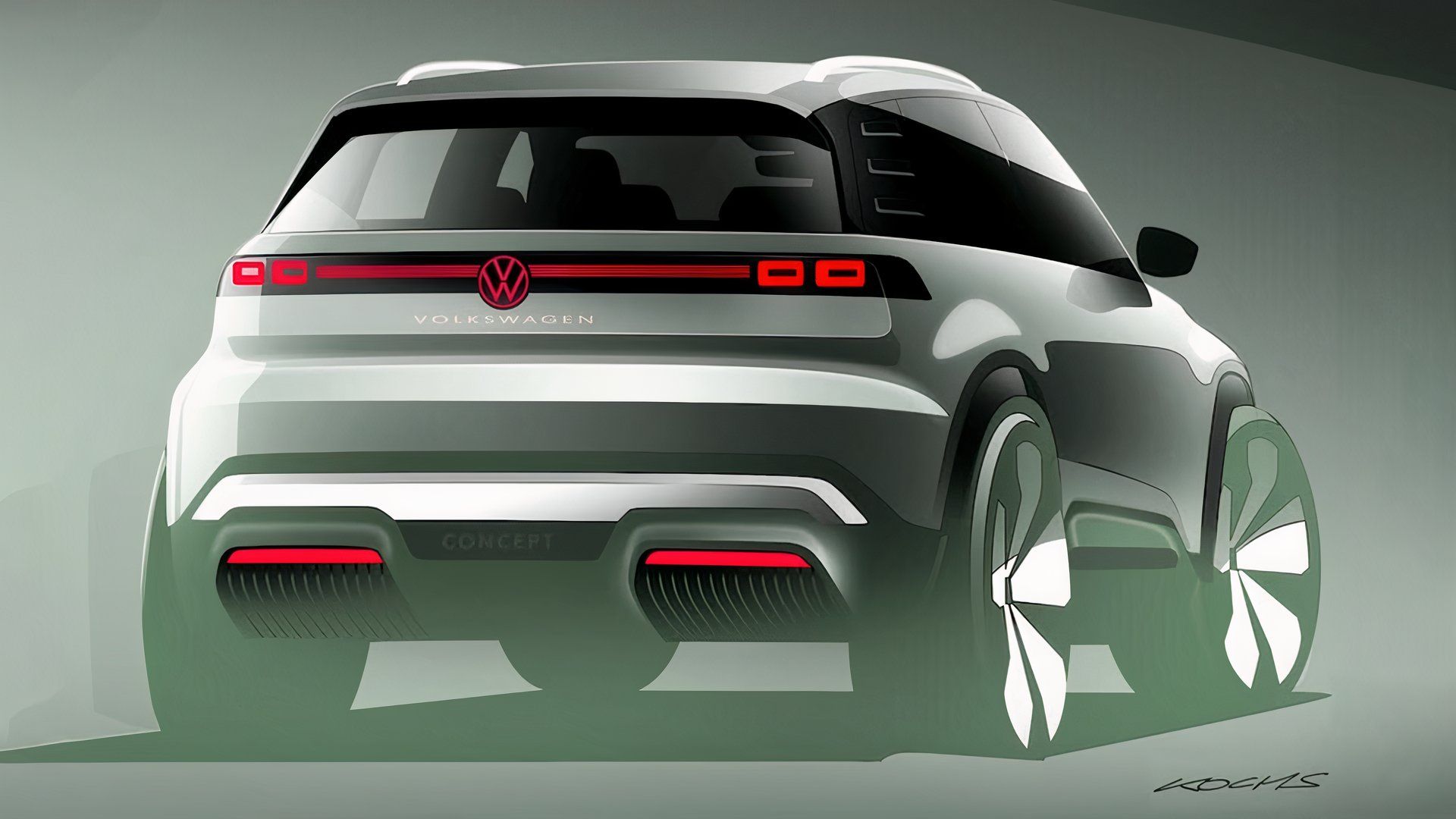 VW ID.2 SUV Concept sketch 01