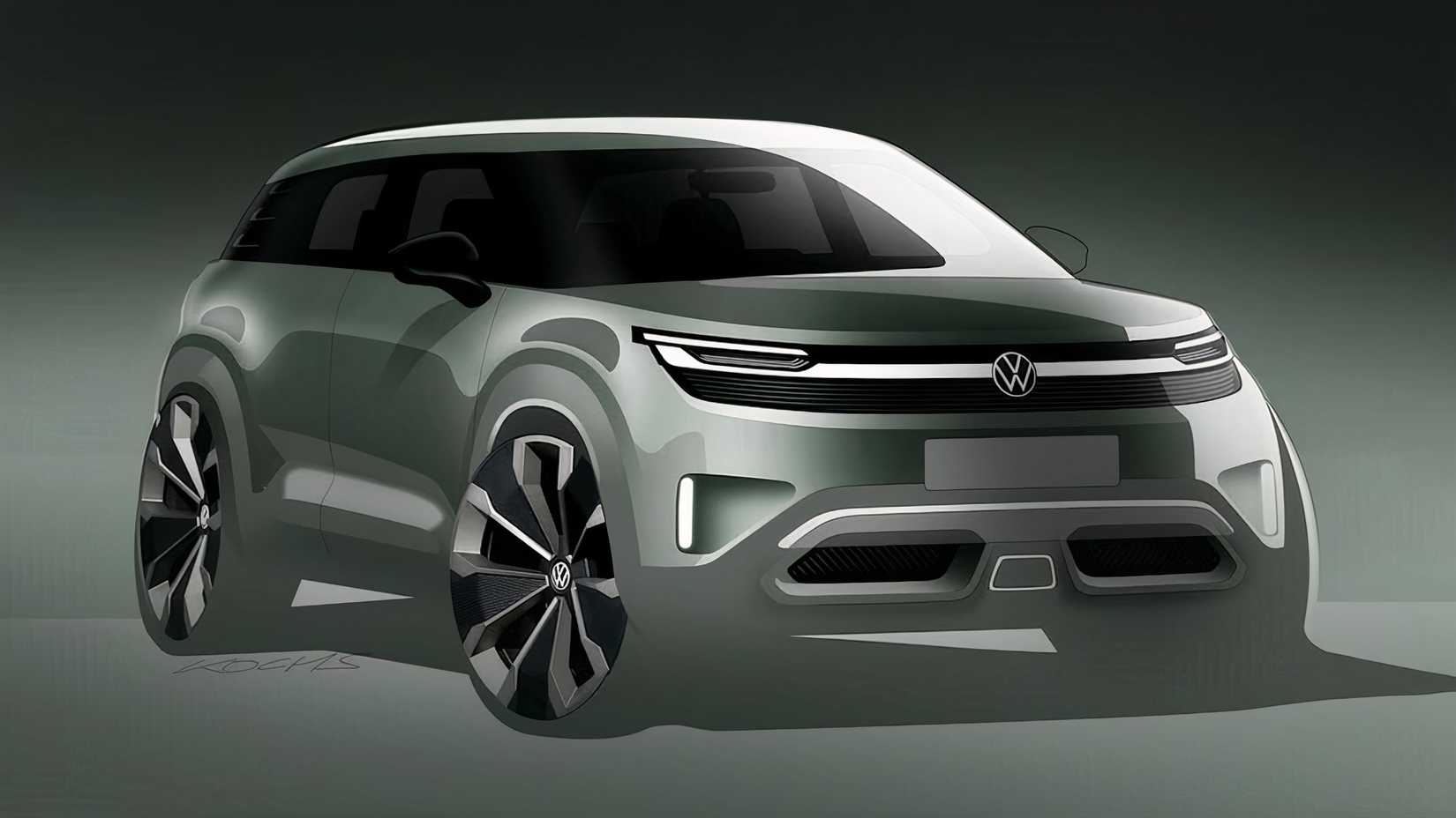 VW ID.2 SUV Concept sketch 02.