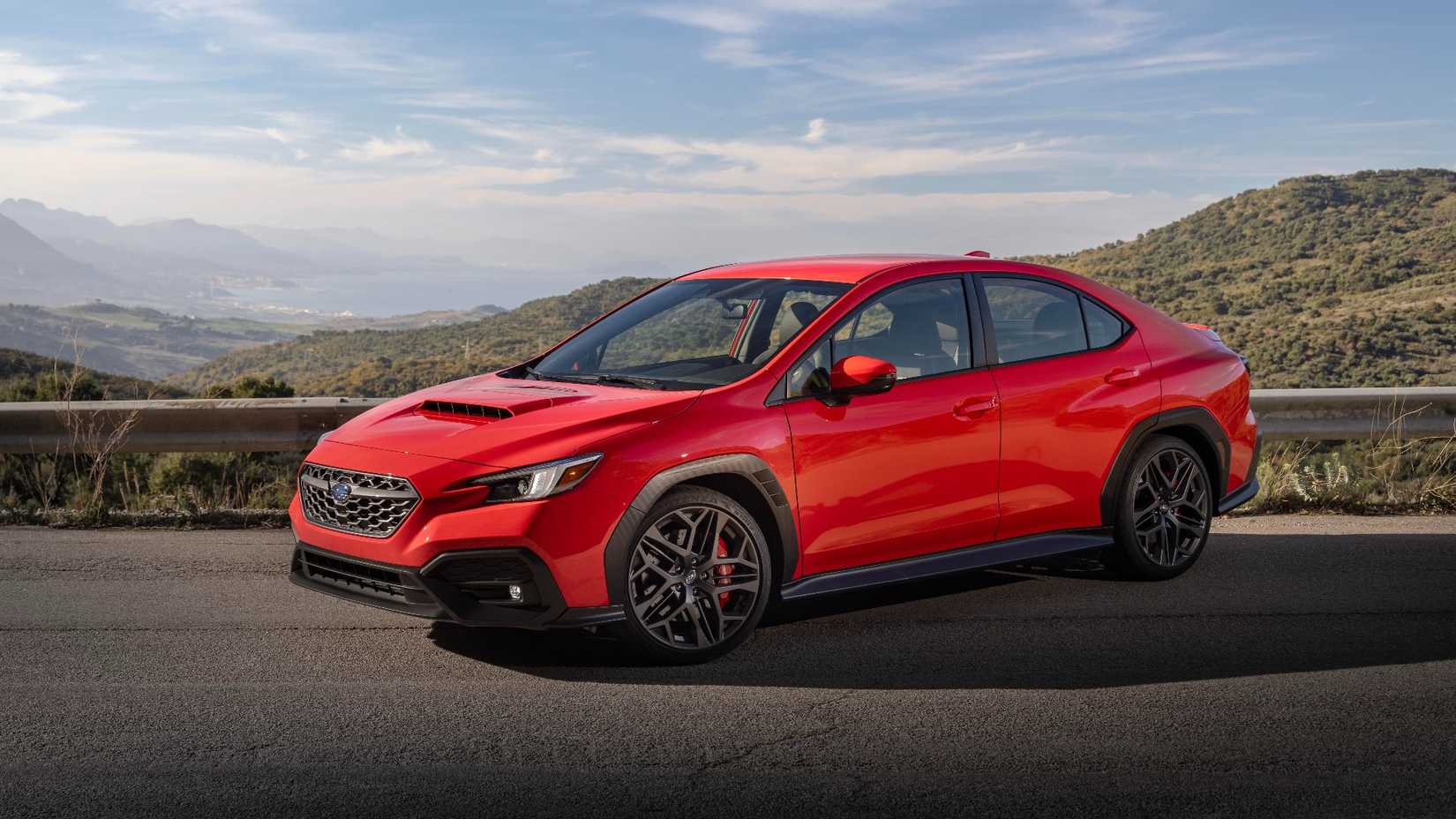 2024-2025-subaru-wrx-exterior-red-7 2024-2025 Subaru WRX Exterior Red front 3/4