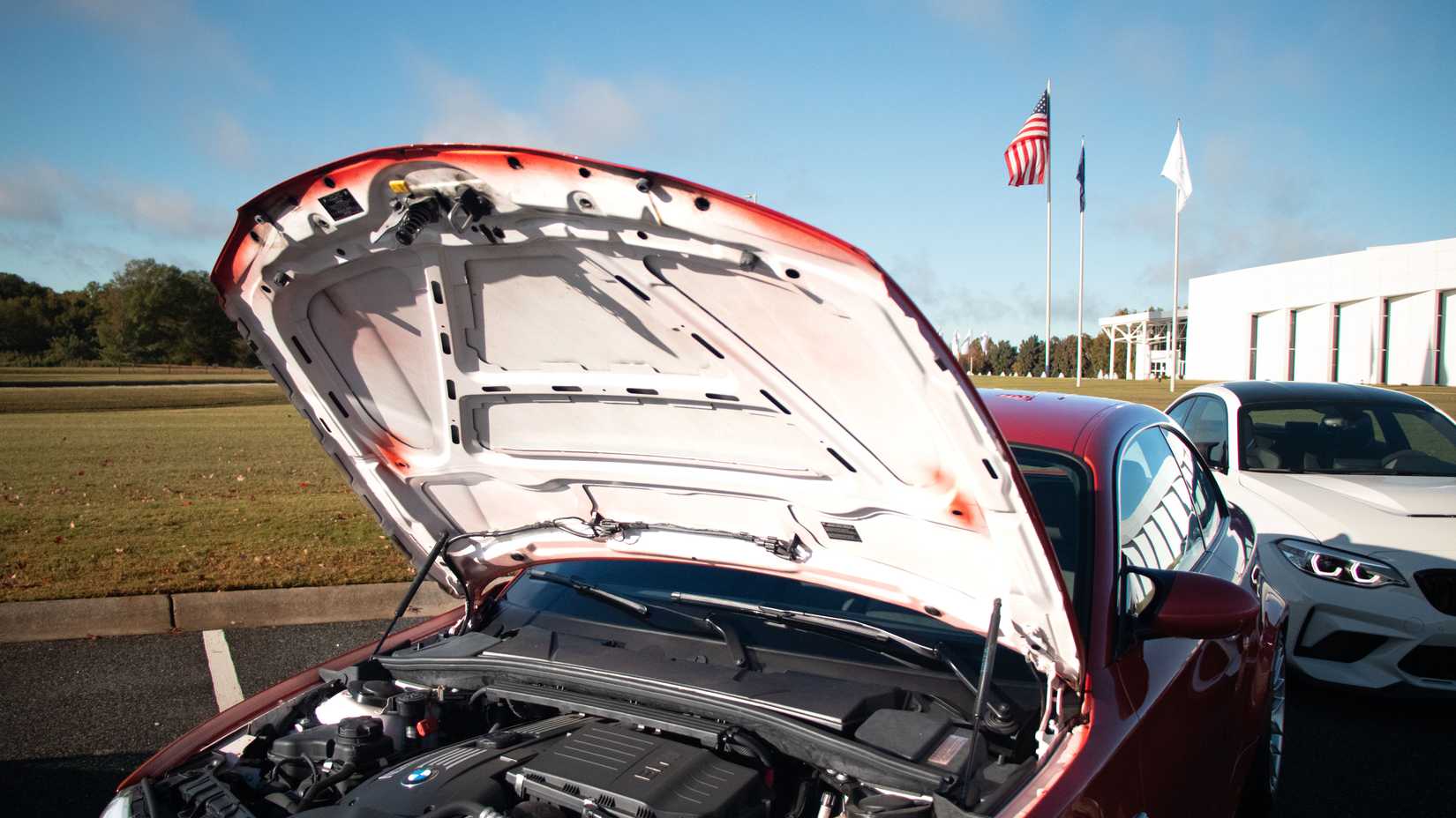 2011 BMW 1 Series M under hood