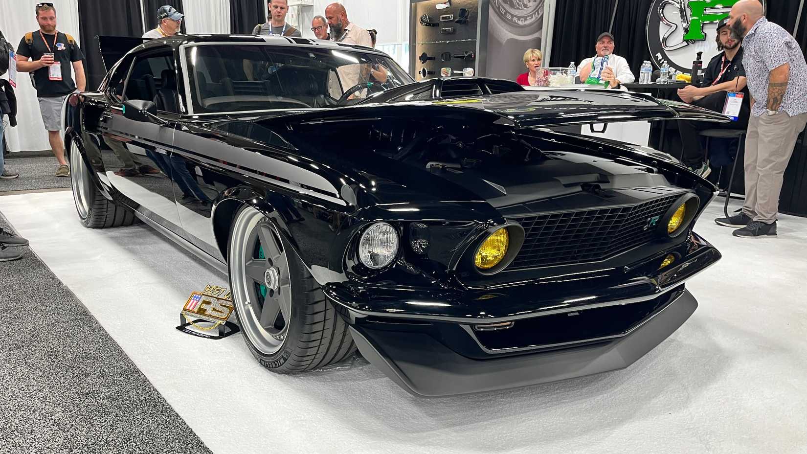 cropped-img_4064 Ringbrothers Kingpin Mustang Mach 1 front three-quarter